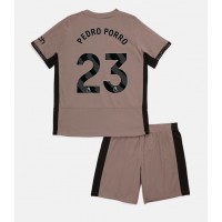Billiga Tottenham Hotspur Pedro Porro #23 Barnkläder Tredje fotbollskläder till baby 2023-24 Kortärmad (+ Korta byxor)